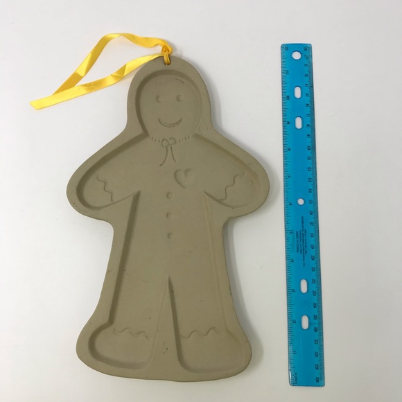 1997 Gingerbread Man Stoneware Mold Xmas Christmas - Picture 2 of 7